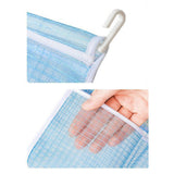 Maxbell Fridge Storage Mesh Bag Hanging with Hook Multi Function for Wall Doors White