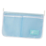 Maxbell Fridge Storage Mesh Bag Hanging with Hook Multi Function for Wall Doors Blue