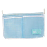Maxbell Fridge Storage Mesh Bag Hanging with Hook Multi Function for Wall Doors Blue