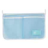 Maxbell Fridge Storage Mesh Bag Hanging with Hook Multi Function for Wall Doors Blue