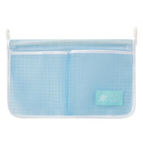 Maxbell Fridge Storage Mesh Bag Hanging with Hook Multi Function for Wall Doors Blue