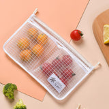 Maxbell Fridge Storage Mesh Bag Hanging with Hook Multi Function for Wall Doors Blue