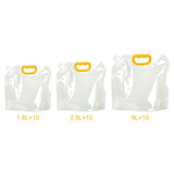 Maxbell 10Pcs Sealed Bag with Handle Organizer Food Storage Bag for Powders Snacks 1.5L