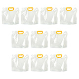 Maxbell 10Pcs Sealed Bag with Handle Organizer Food Storage Bag for Powders Snacks 1.5L