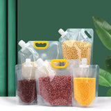 Maxbell 10Pcs Sealed Bag with Handle Organizer Food Storage Bag for Powders Snacks 2.5L