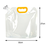 Maxbell 10Pcs Sealed Bag with Handle Organizer Food Storage Bag for Powders Snacks 2.5L