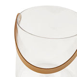 Maxbell Ice Bucket PU Leather Handle Drink Tub Container for Picnic Pub Household Small