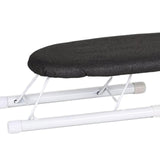 Maxbell Portable Ironing Board Foldable Legs Compact Anti Slip for Dorm Desk Dark Grey