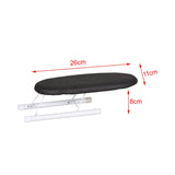 Maxbell Portable Ironing Board Foldable Legs Compact Anti Slip for Dorm Desk Dark Grey