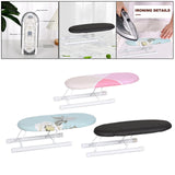 Maxbell Portable Ironing Board Foldable Legs Compact Anti Slip for Dorm Desk Dark Grey