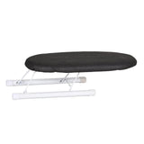 Maxbell Portable Ironing Board Foldable Legs Compact Anti Slip for Dorm Desk Dark Grey
