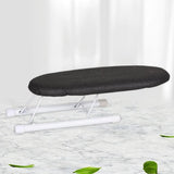 Maxbell Portable Ironing Board Foldable Legs Compact Anti Slip for Dorm Desk Dark Grey