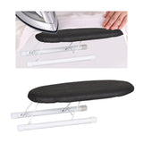 Maxbell Portable Ironing Board Foldable Legs Compact Anti Slip for Dorm Desk Dark Grey
