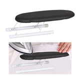 Maxbell Portable Ironing Board Foldable Legs Compact Anti Slip for Dorm Desk Dark Grey