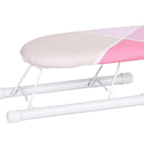 Maxbell Portable Ironing Board Foldable Legs Compact Anti Slip for Dorm Desk Pink