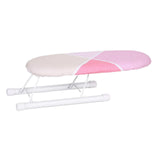 Maxbell Portable Ironing Board Foldable Legs Compact Anti Slip for Dorm Desk Pink