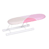 Maxbell Portable Ironing Board Foldable Legs Compact Anti Slip for Dorm Desk Pink