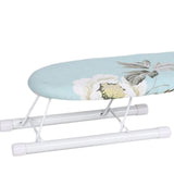 Maxbell Portable Ironing Board Foldable Legs Compact Anti Slip for Dorm Desk Light Blue