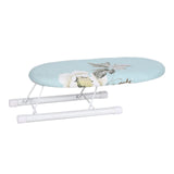 Maxbell Portable Ironing Board Foldable Legs Compact Anti Slip for Dorm Desk Light Blue