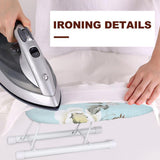 Maxbell Portable Ironing Board Foldable Legs Compact Anti Slip for Dorm Desk Light Blue