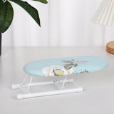 Maxbell Portable Ironing Board Foldable Legs Compact Anti Slip for Dorm Desk Light Blue