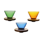 Maxbell Glass Pour Over Coffee Dripper Coffee Filter Coffee Machine Accessories Green