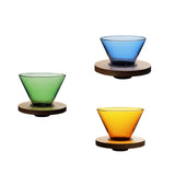 Maxbell Glass Pour Over Coffee Dripper Coffee Filter Coffee Machine Accessories Green