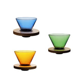 Maxbell Glass Pour Over Coffee Dripper Coffee Filter Coffee Machine Accessories Green