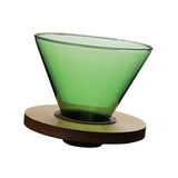 Maxbell Glass Pour Over Coffee Dripper Coffee Filter Coffee Machine Accessories Green