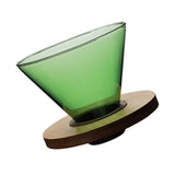 Maxbell Glass Pour Over Coffee Dripper Coffee Filter Coffee Machine Accessories Green