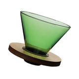 Maxbell Glass Pour Over Coffee Dripper Coffee Filter Coffee Machine Accessories Green