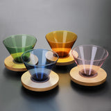 Maxbell Glass Pour Over Coffee Dripper Coffee Filter Coffee Machine Accessories Green