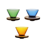 Maxbell Glass Pour Over Coffee Dripper Coffee Filter Coffee Machine Accessories Green