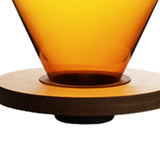 Maxbell Glass Pour Over Coffee Dripper Coffee Filter Coffee Machine Accessories Yellow