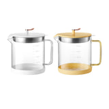 Maxbell Transparent Oil Bottle with Filter Storage Tank 1L Fat Separator and Lid White