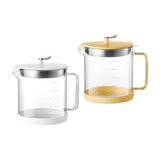 Maxbell Transparent Oil Bottle with Filter Storage Tank 1L Fat Separator and Lid White