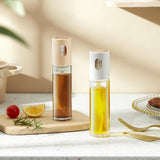 Maxbell Oil Bottle Soy Sauce Jar Seasoning Oil Dispenser Empty for Home Outdoor BBQ White