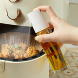 Maxbell Oil Bottle Soy Sauce Jar Seasoning Oil Dispenser Empty for Home Outdoor BBQ White
