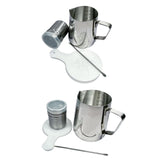 Maxbell Stainless Steel Milk Frothing Cups for Home 350ml