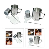 Maxbell Stainless Steel Milk Frothing Cups for Home 350ml