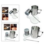 Maxbell Stainless Steel Milk Frothing Cups for Home 350ml