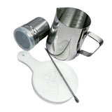 Maxbell Stainless Steel Milk Frothing Cups for Home 350ml