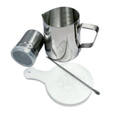Maxbell Stainless Steel Milk Frothing Cups for Home 350ml