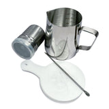 Maxbell Stainless Steel Milk Frothing Cups for Home 350ml