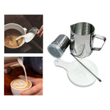 Maxbell Stainless Steel Milk Frothing Cups for Home 350ml