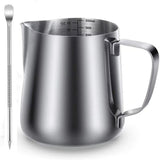 Maxbell Stainless Steel Milk Frothing Cups for Home 350ml