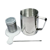 Maxbell Stainless Steel Milk Frothing Cups for Home 600ml