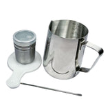 Maxbell Stainless Steel Milk Frothing Cups for Home 600ml