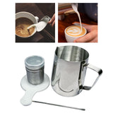 Maxbell Stainless Steel Milk Frothing Cups for Home 600ml