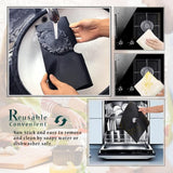 Maxbell 2 Pieces Stove Burner Covers Easy to Clean Reusable for Cooking Kitchen Black